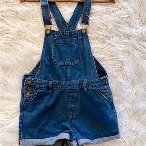 Boohoo denim overalls